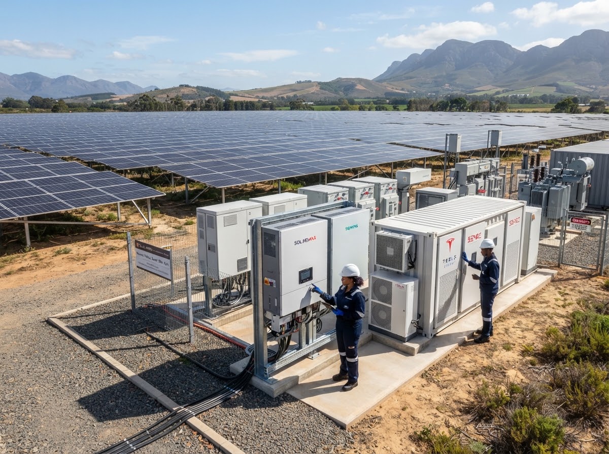 Commercial rooftop solar installation